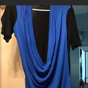 Black and blue top